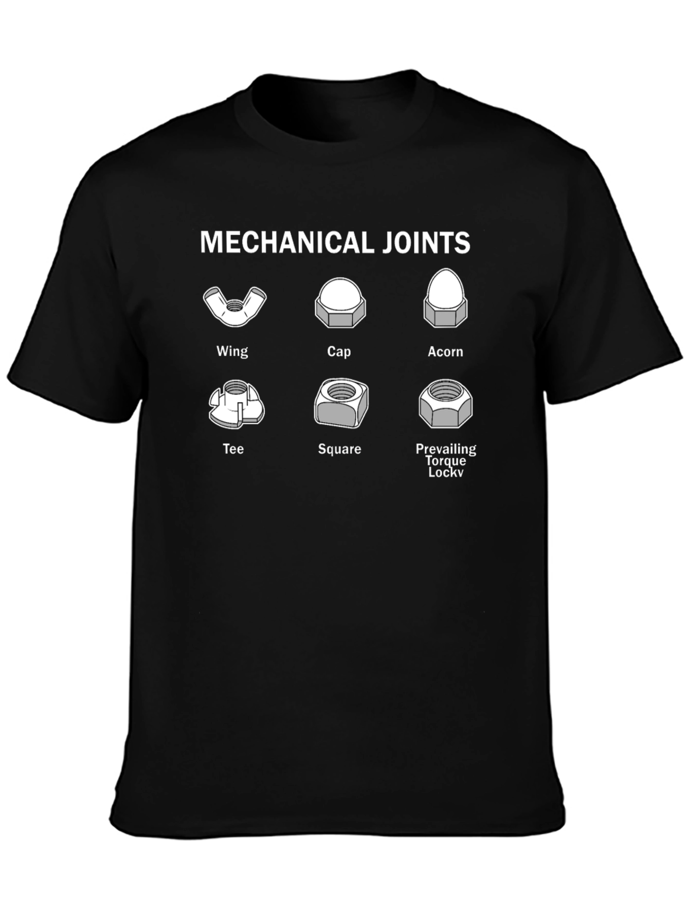 Mechanical Joints Graphic Tee - Engineer Humor T-Shirt