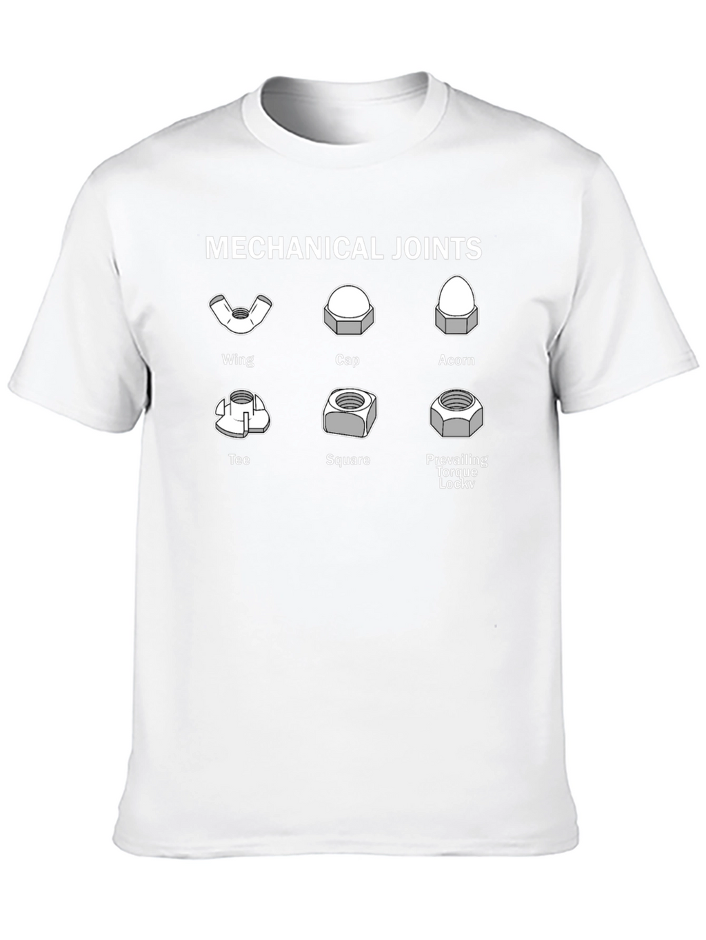 Mechanical Joints Graphic Tee - Engineer Humor T-Shirt