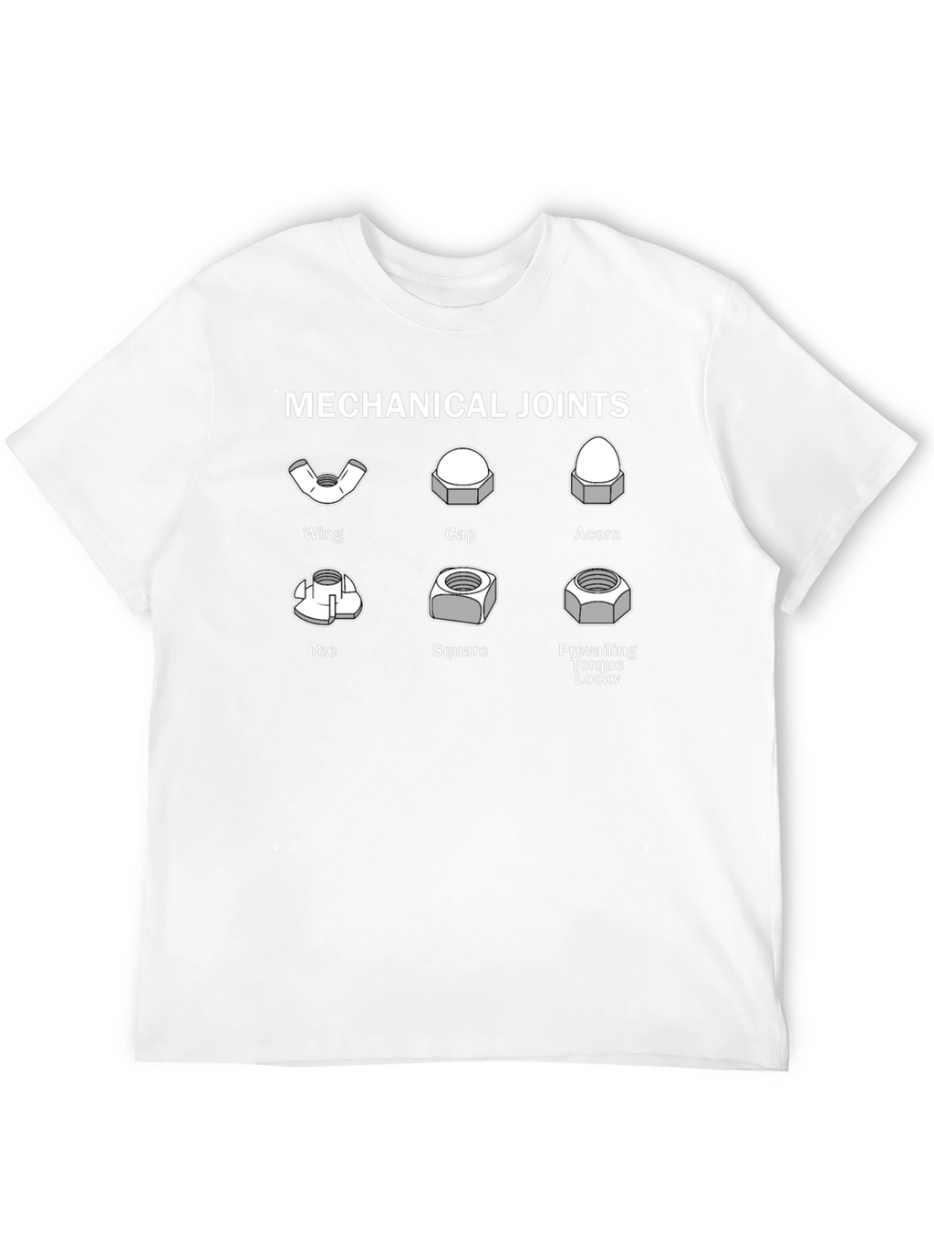 Mechanical Joints Graphic Tee - Engineer Humor T-Shirt