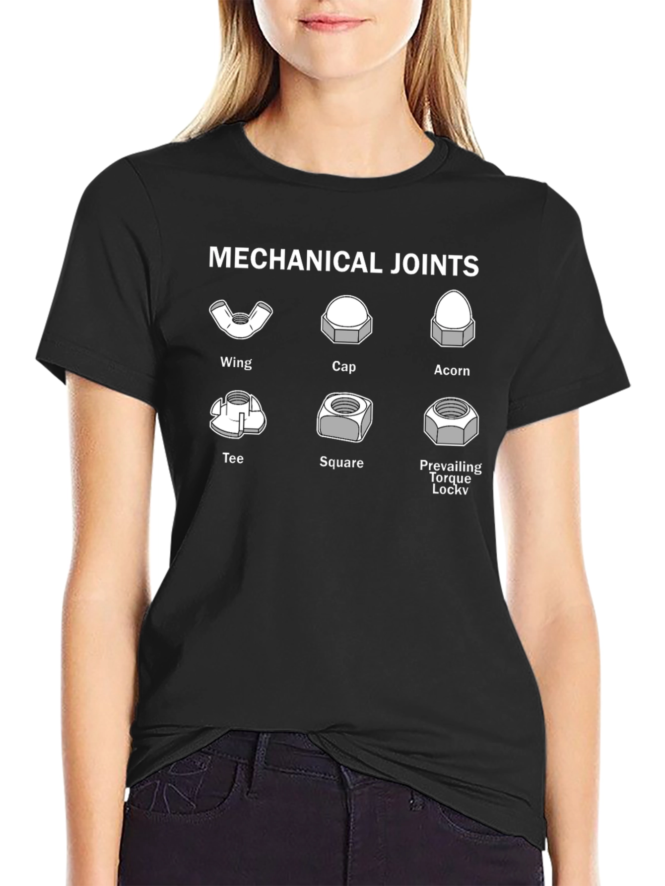 Mechanical Joints Graphic Tee - Engineer Humor T-Shirt