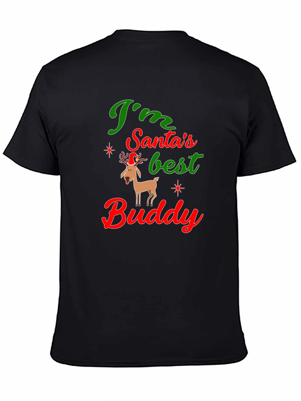 Santas Best Buddy Graphic Tee