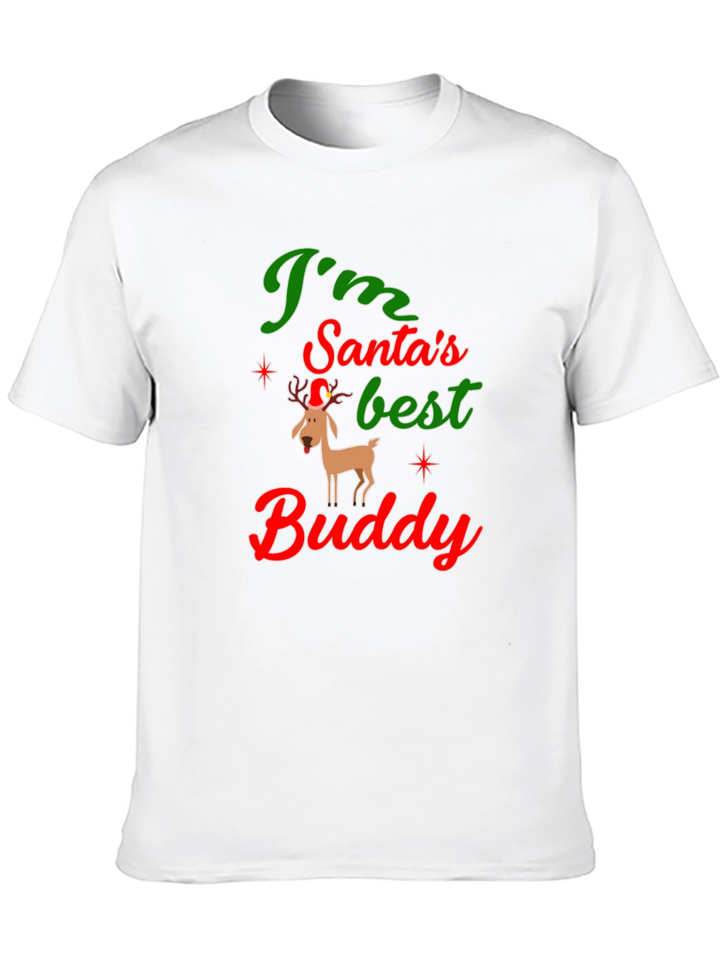 Santas Best Buddy Graphic Tee