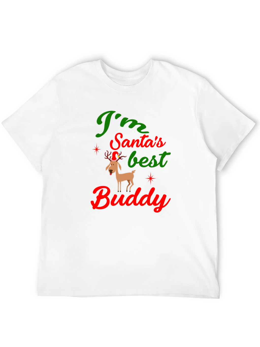 Santas Best Buddy Graphic Tee
