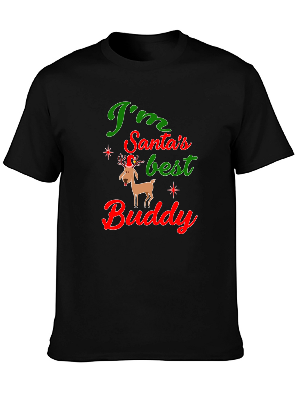 Santas Best Buddy Graphic Tee