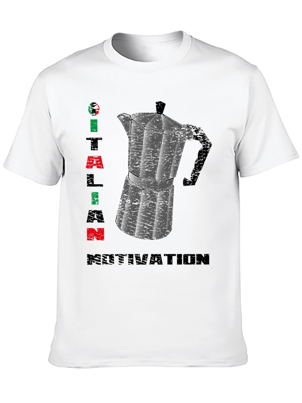 Italian Motivation T-Shirt - Espresso Coffee Maker Design