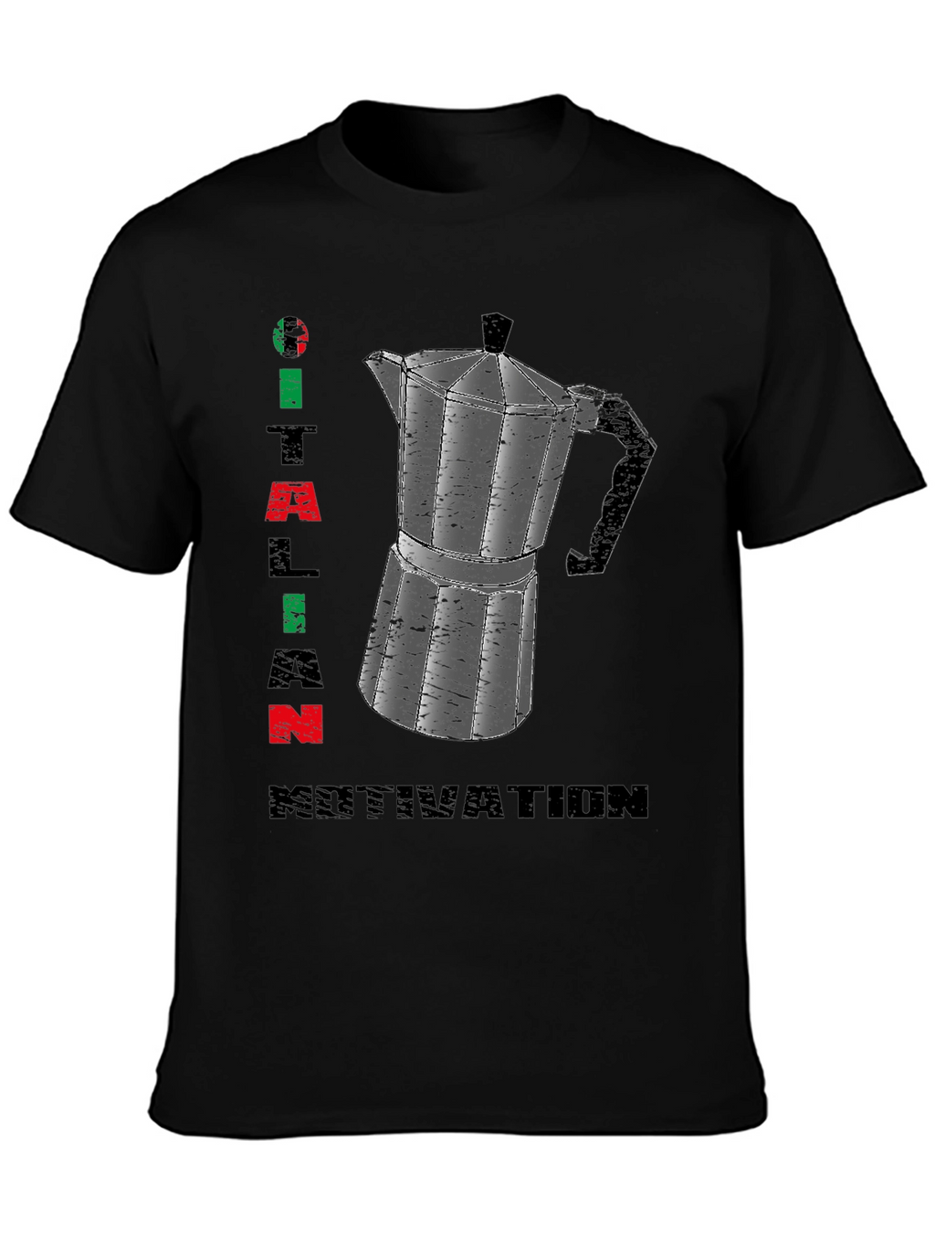 Italian Motivation T-Shirt - Espresso Coffee Maker Design