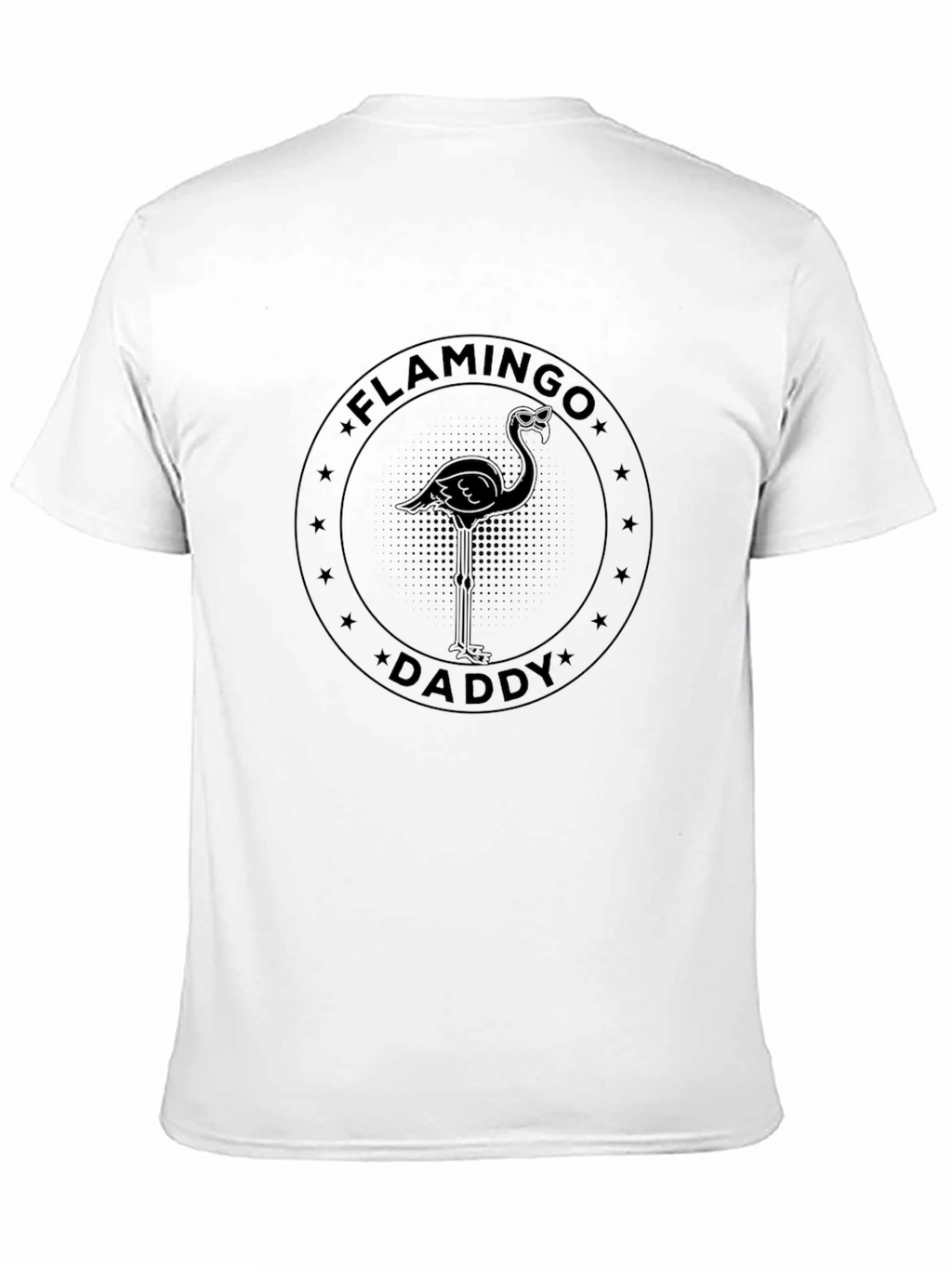 Flamingo Daddy Graphic Print T-Shirt