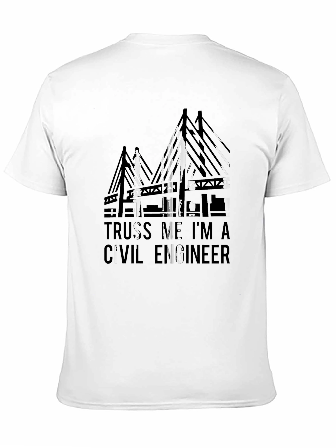 Civil Engineer Truss T-Shirt - Black