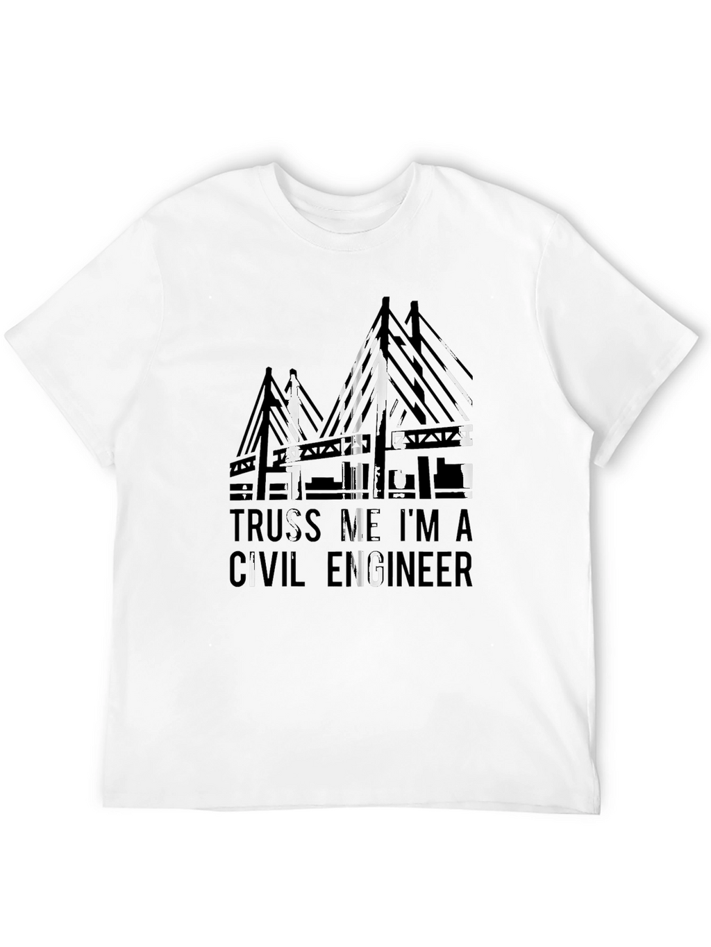 Civil Engineer Truss T-Shirt - Black