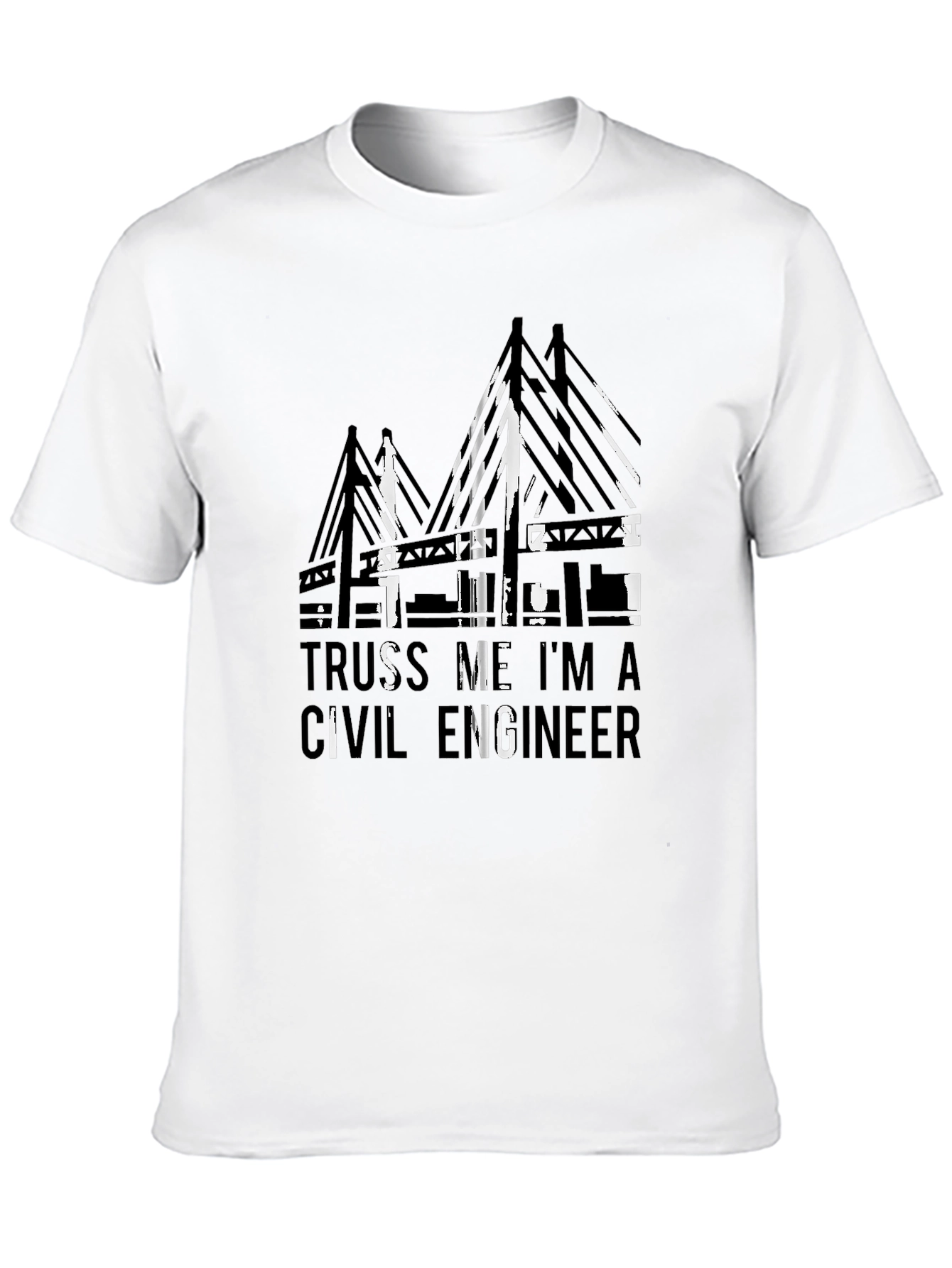 Civil Engineer Truss T-Shirt - Black