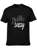 Sassy Pants Graphic Tee - Mens Black T-Shirt