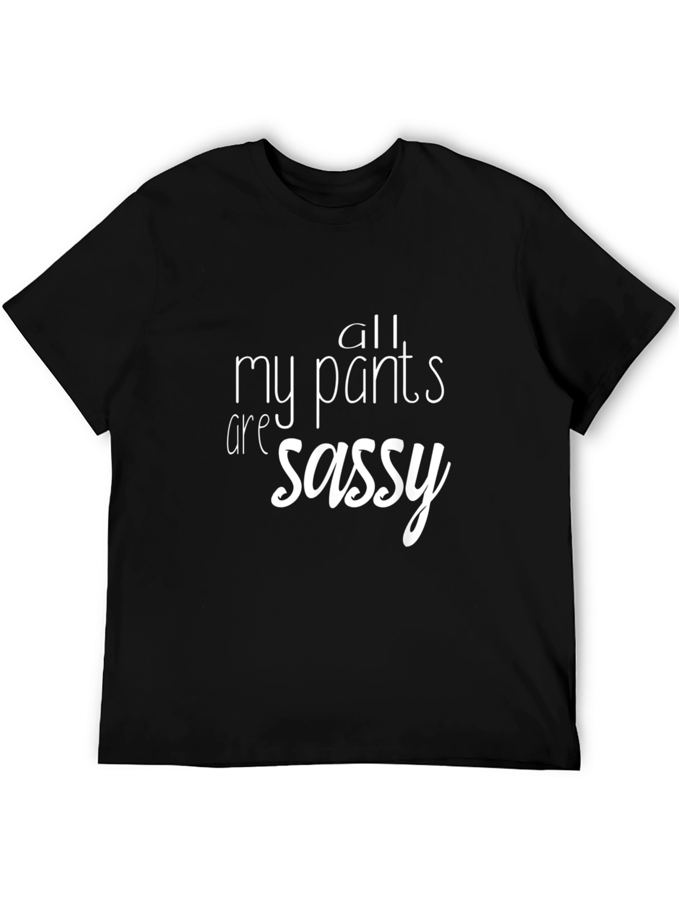 Sassy Pants Graphic Tee - Mens Black T-Shirt