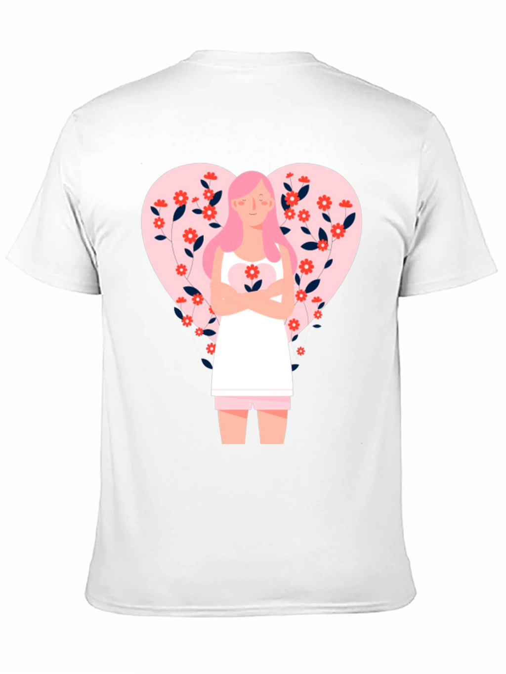 Floral Heart Valentines Day Graphic Tee