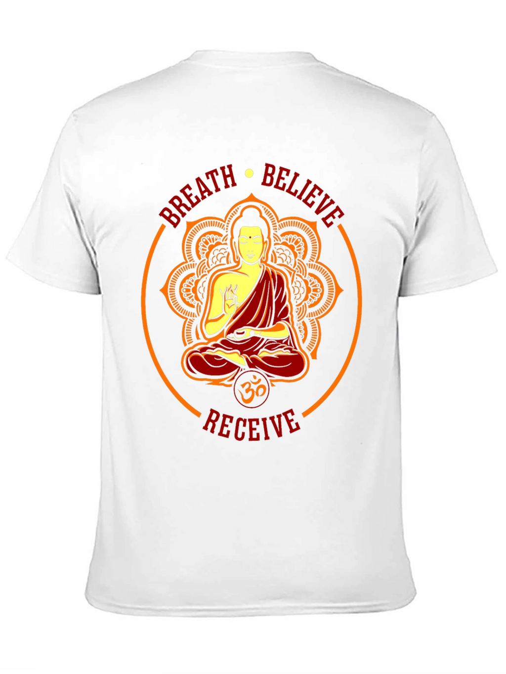 Breath Believe Receive Buddha Graphic Tee