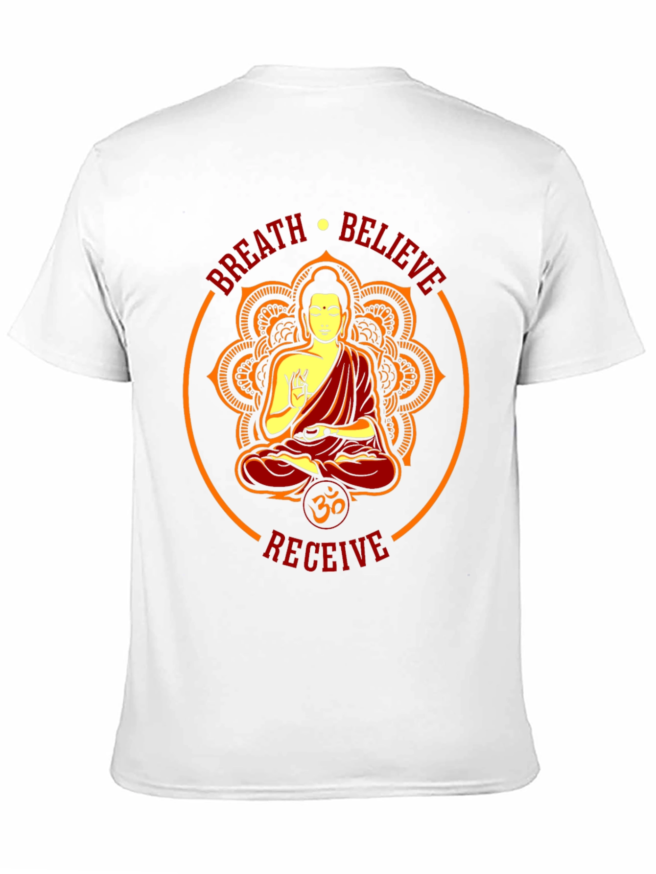 Breath Believe Receive Buddha Graphic Tee