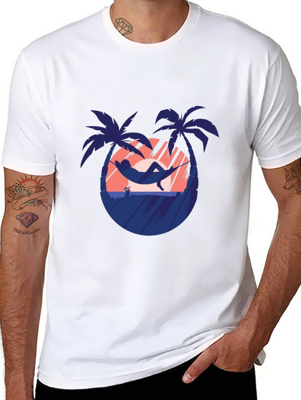 Tropical Hammock T-Shirt - Vacation Vibes