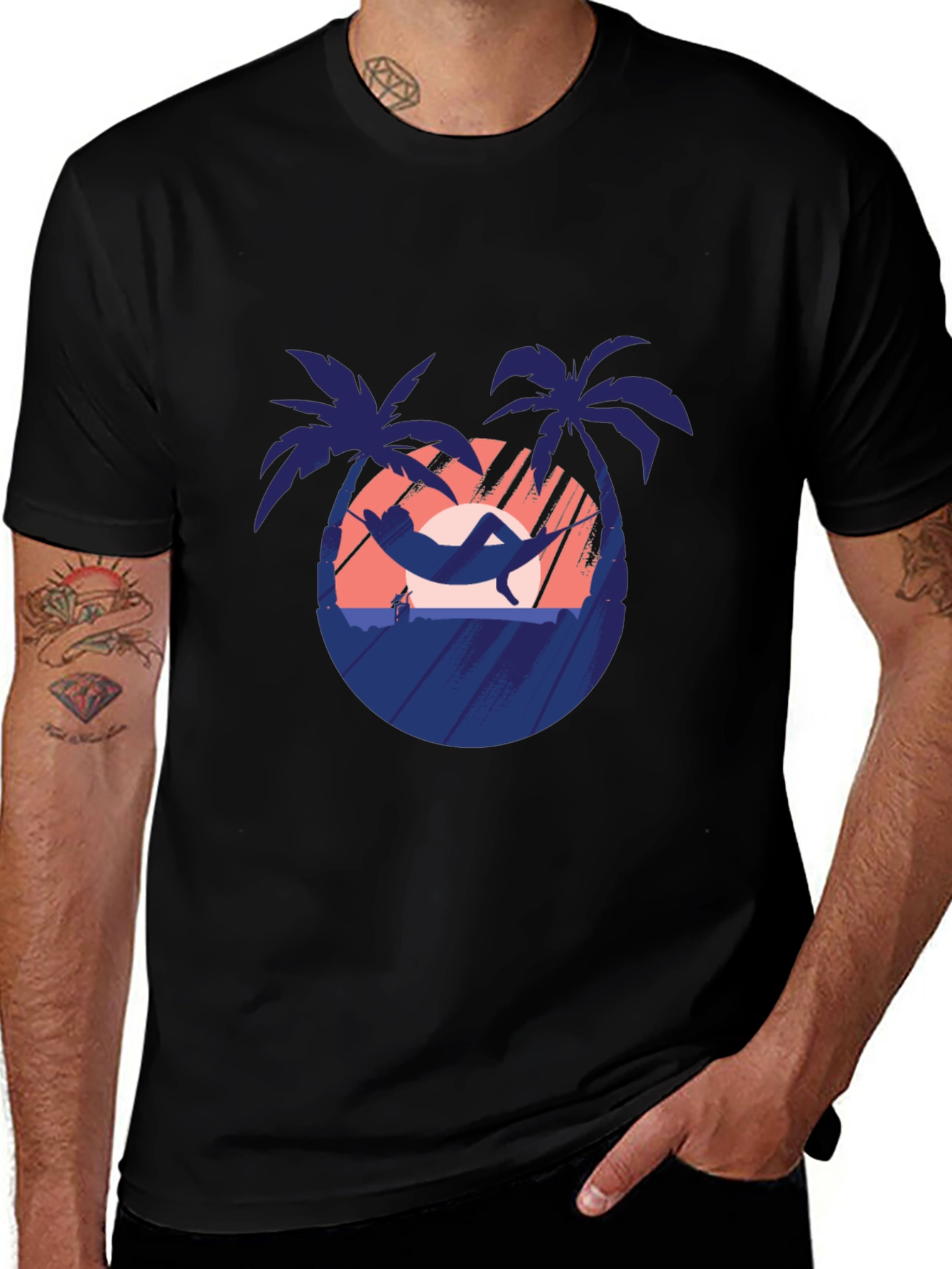 Tropical Hammock T-Shirt - Vacation Vibes