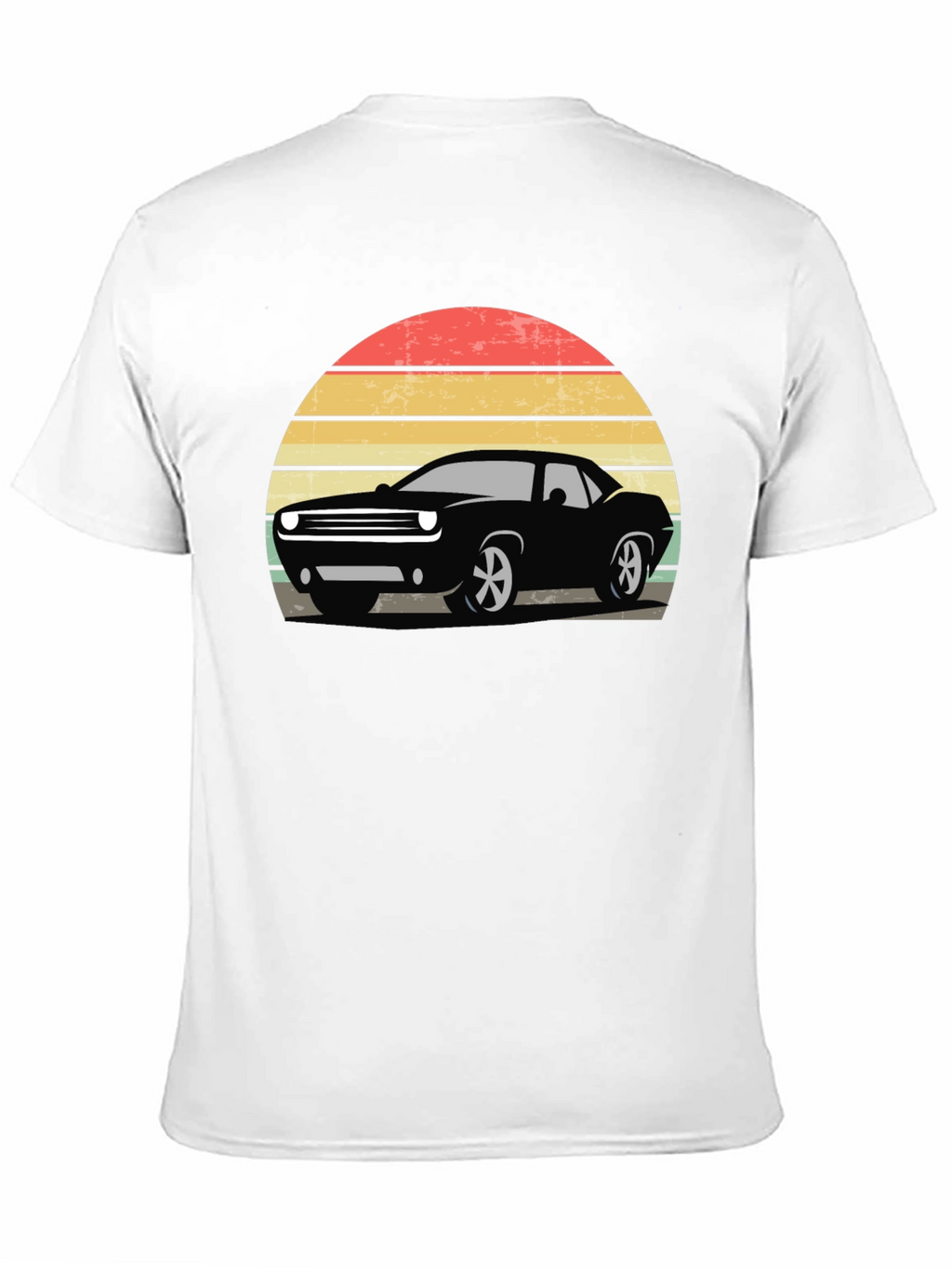 Retro Car Sunset Graphic T-Shirt