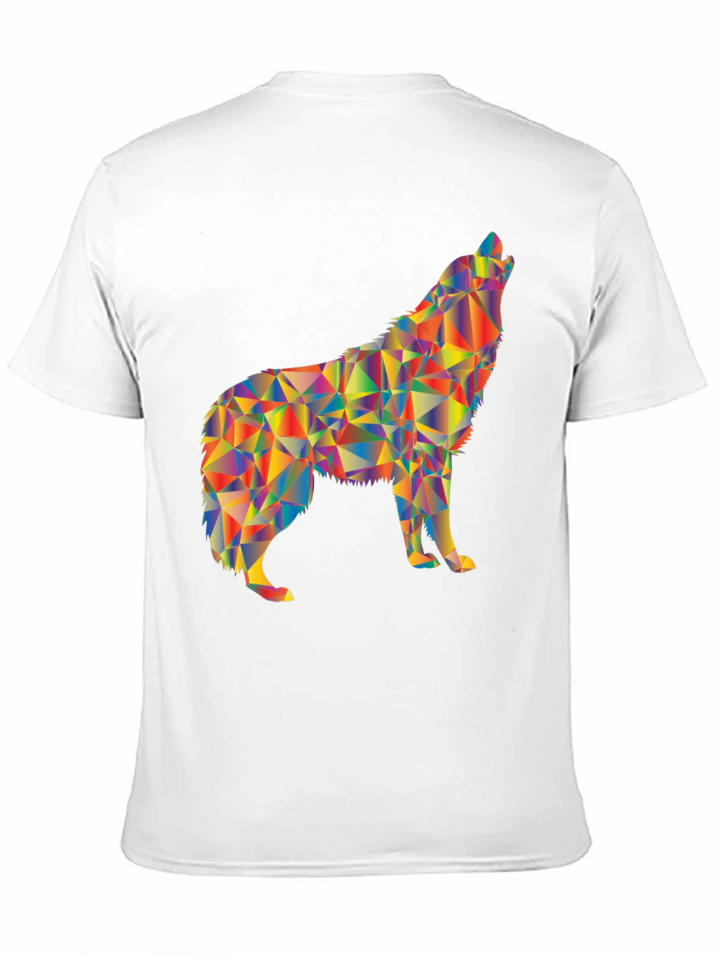 Geometric Wolf Graphic T-Shirt