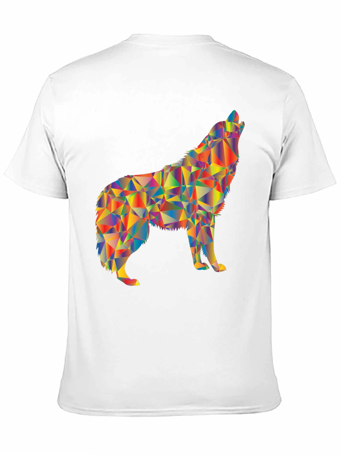 Geometric Wolf Graphic T-Shirt