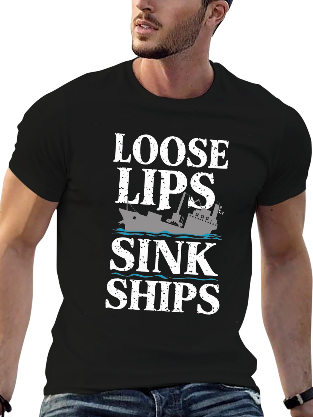 Loose Lips Sink Ships Graphic T-Shirt
