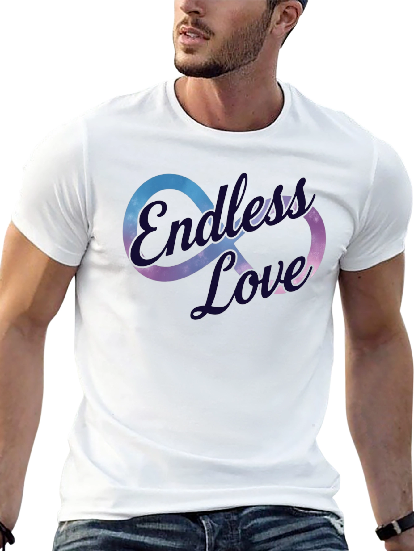 Endless Love Graphic T-Shirt - Stylish Infinity Design