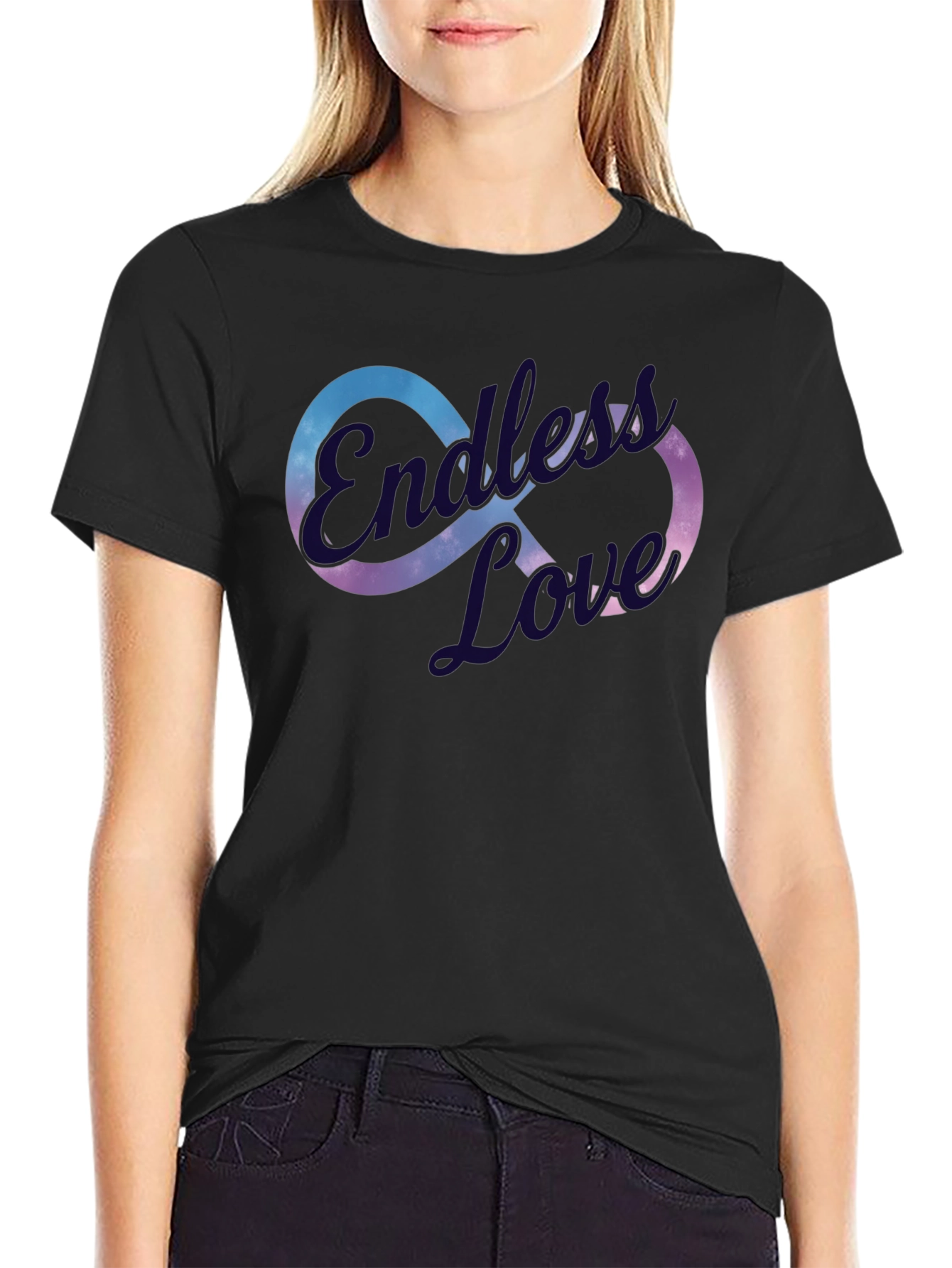 Endless Love Graphic T-Shirt - Stylish Infinity Design