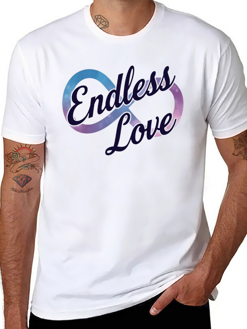 Endless Love Graphic T-Shirt - Stylish Infinity Design