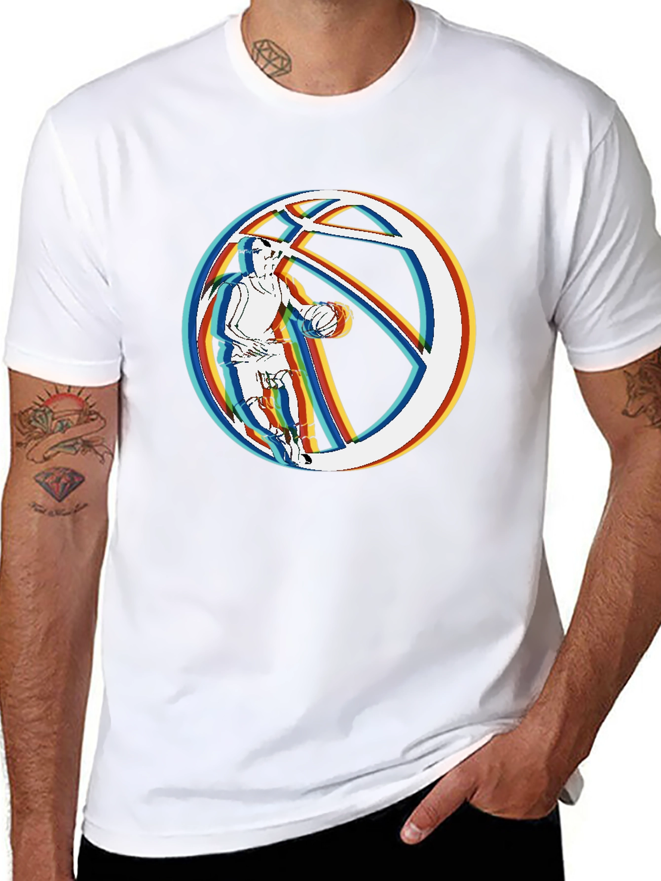 Basketball Player Graphic T-Shirt