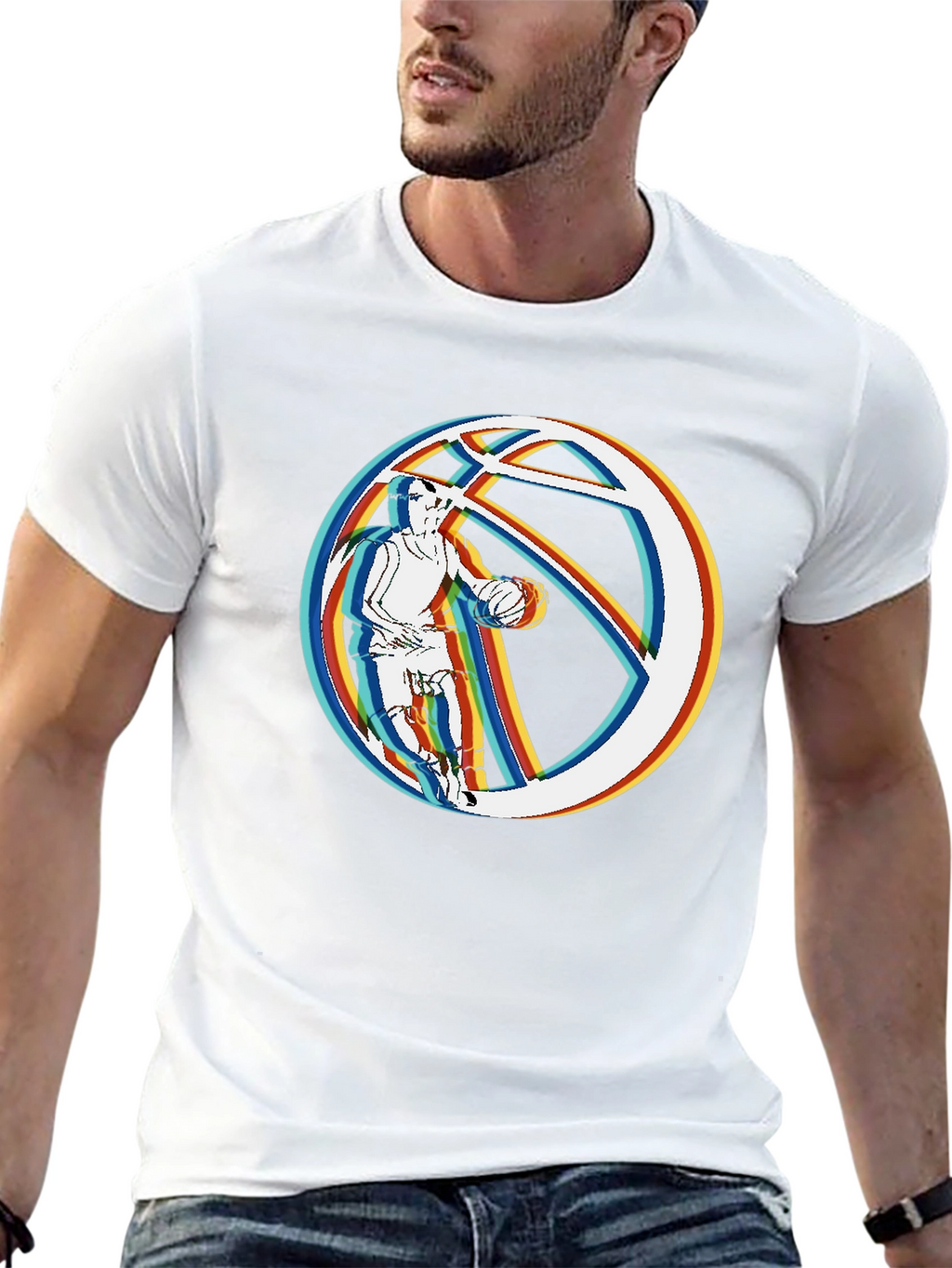 Basketball Player Graphic T-Shirt