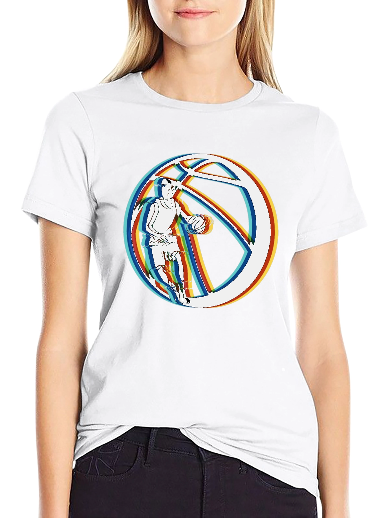 Basketball Player Graphic T-Shirt