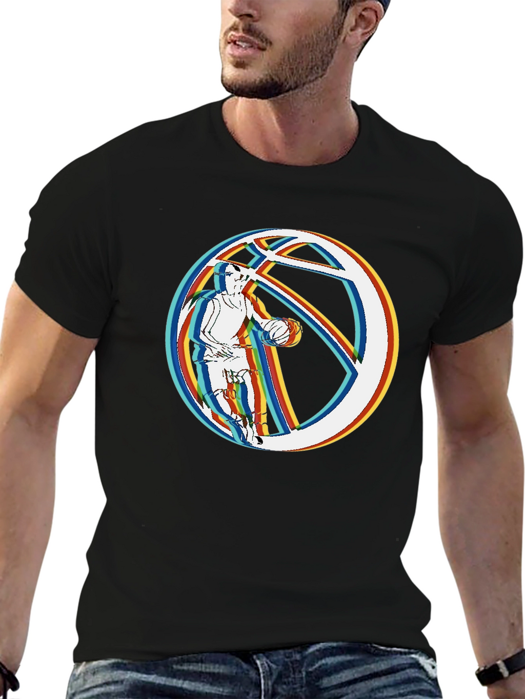 Basketball Player Graphic T-Shirt