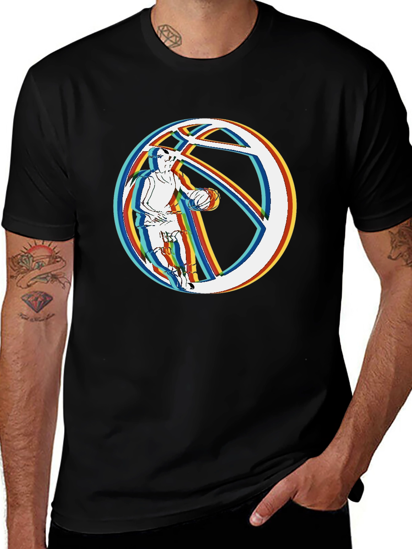 Basketball Player Graphic T-Shirt