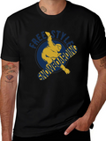 Freestyle Snowboarding Graphic T-Shirt - Black