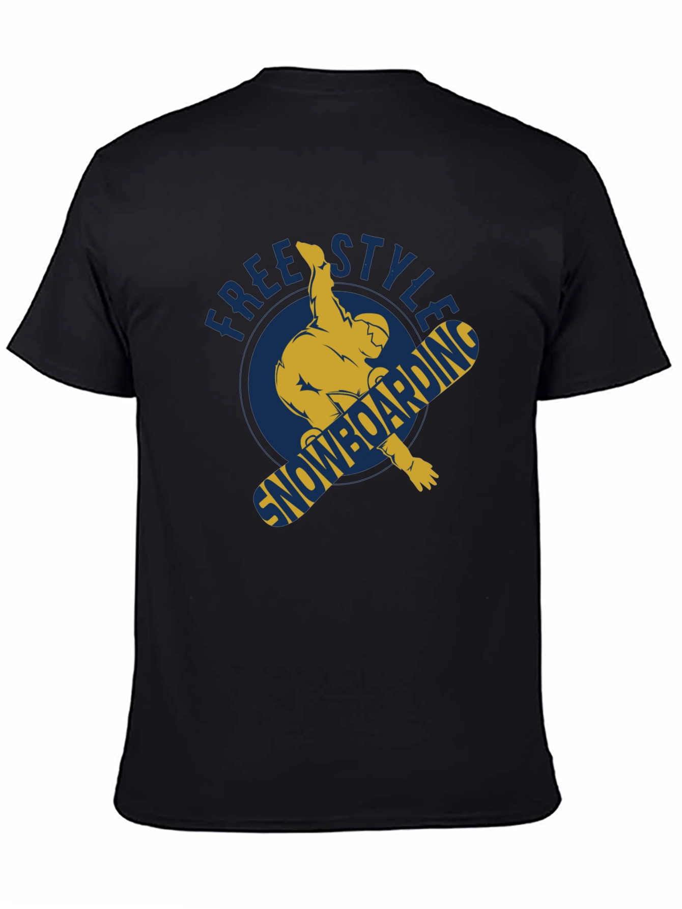 Freestyle Snowboarding Graphic T-Shirt - Black