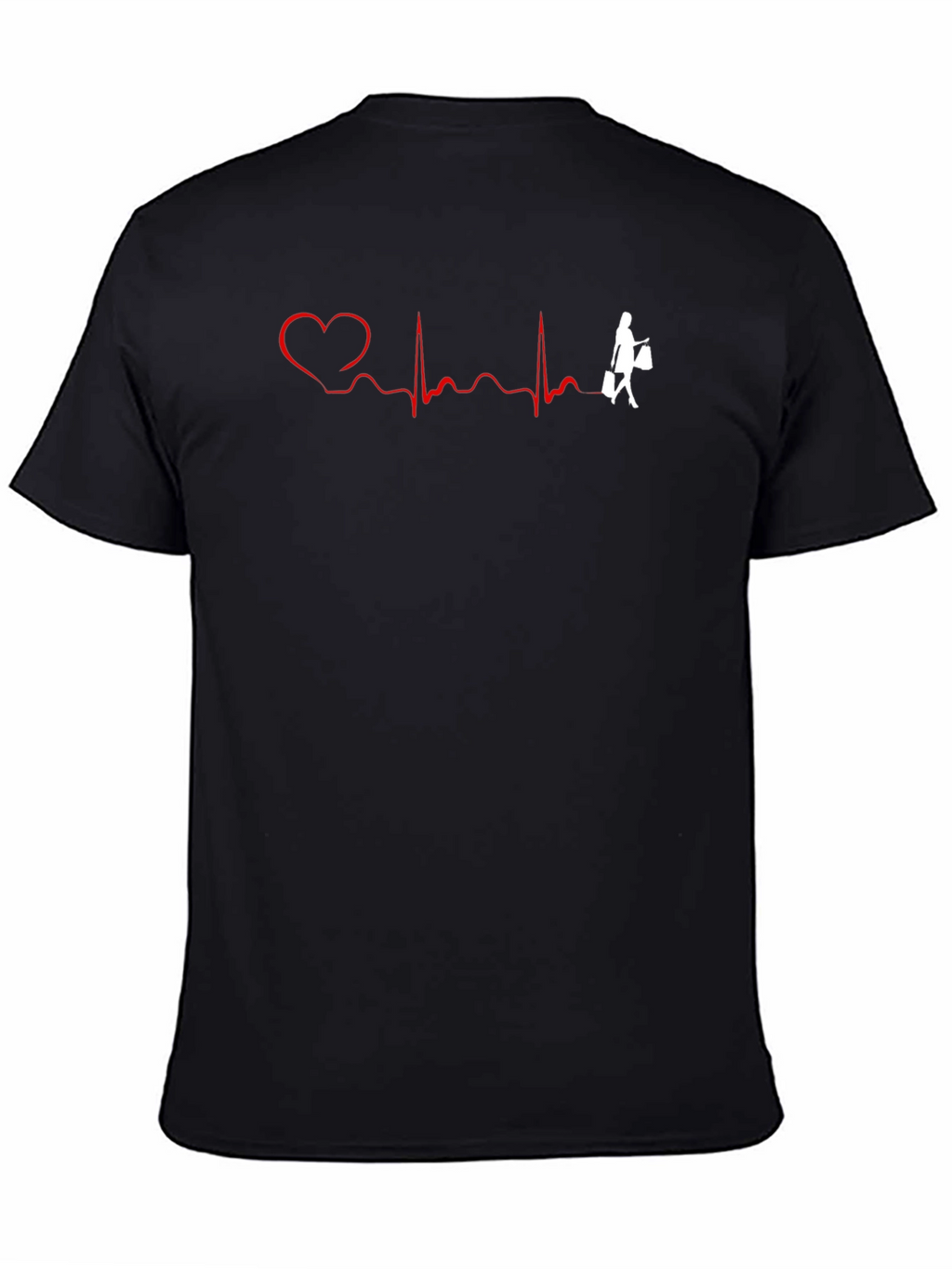 Heartbeat Shopping T-Shirt - Fun Graphic Tee