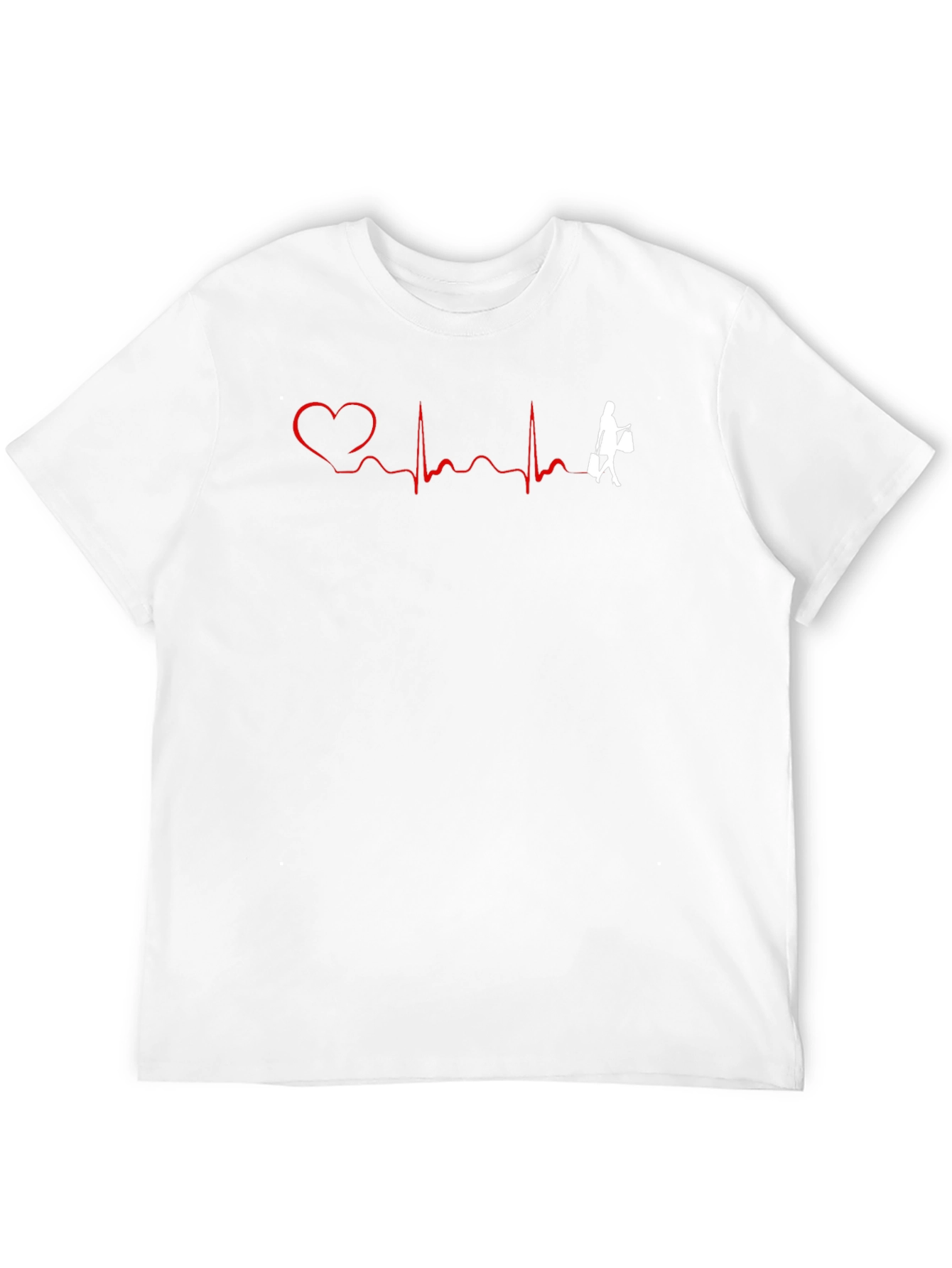 Heartbeat Shopping T-Shirt - Fun Graphic Tee