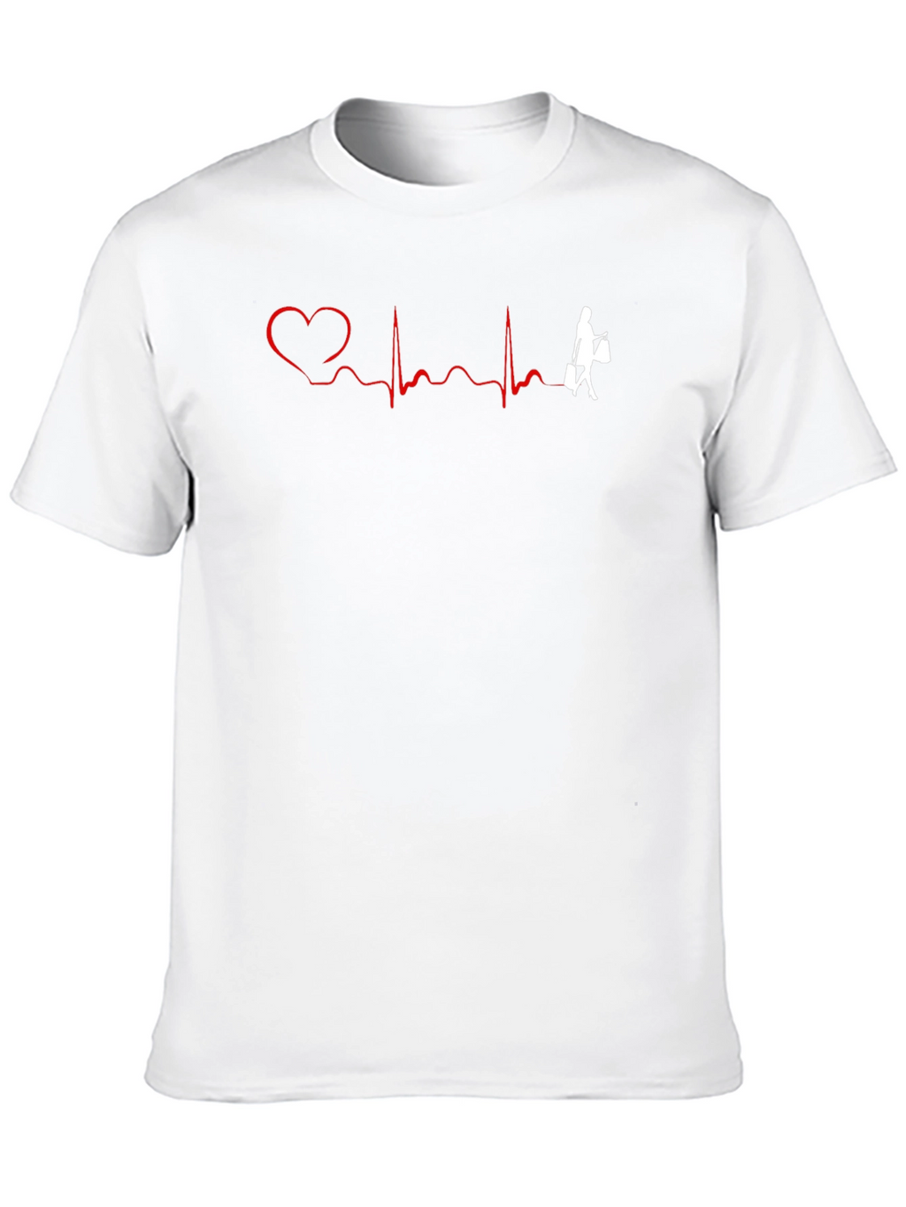 Heartbeat Shopping T-Shirt - Fun Graphic Tee