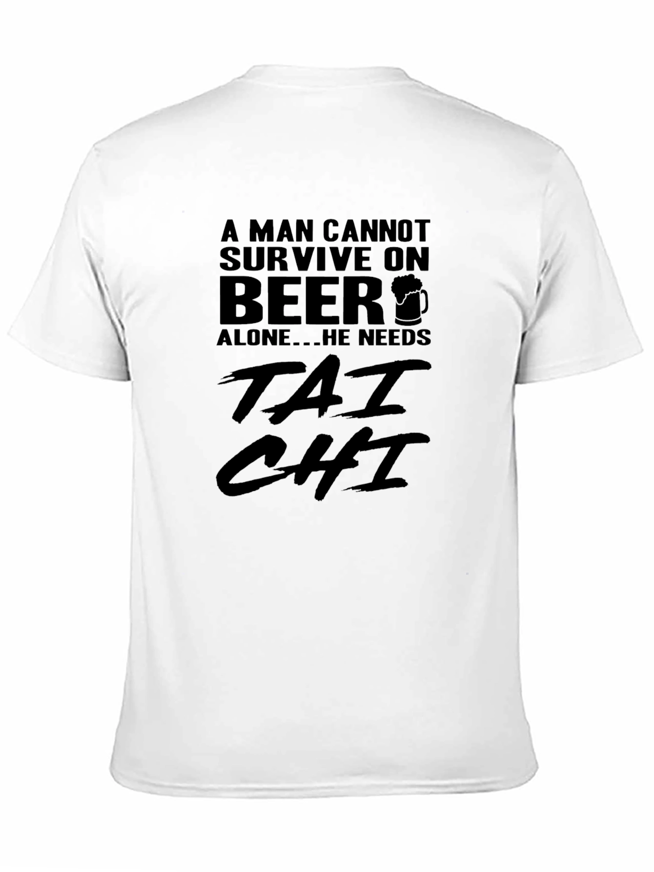 Beer & Tai Chi Mens Graphic T-Shirt