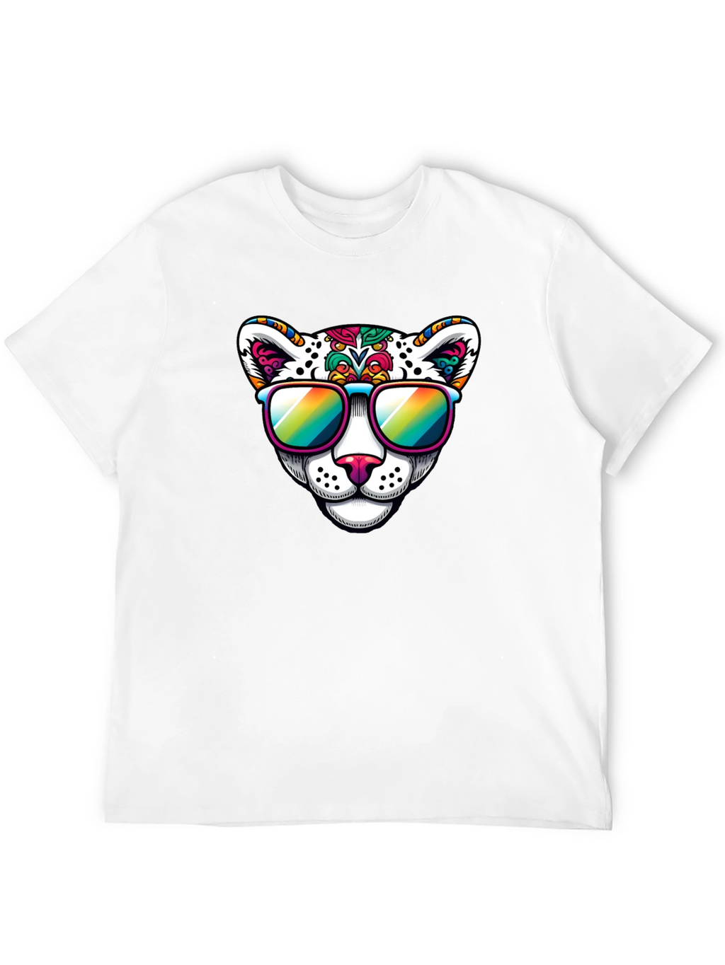 Cool Cat Graphic Tee - Black Cotton Blend