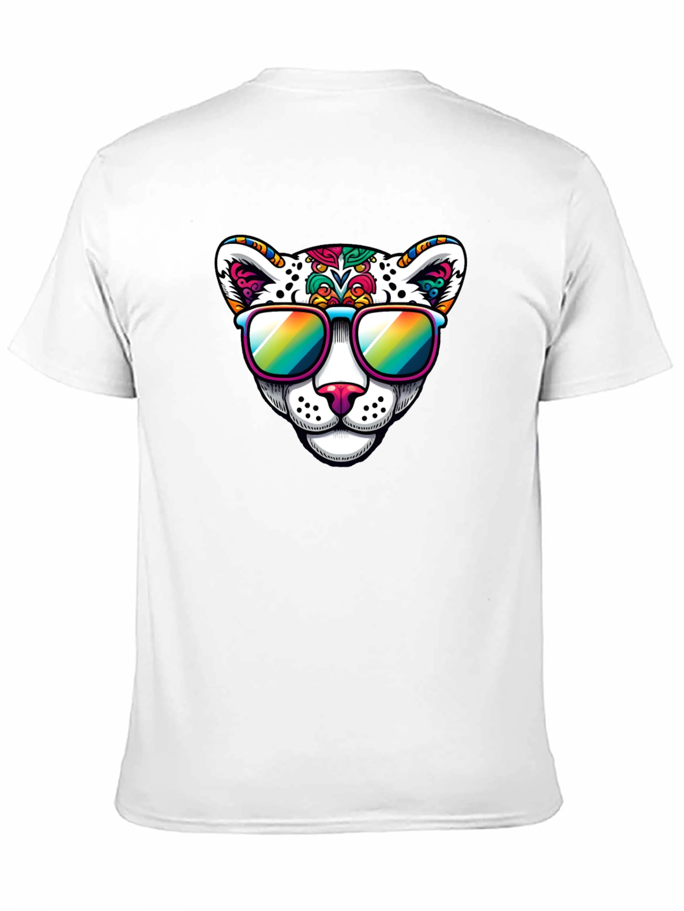 Cool Cat Graphic Tee - Black Cotton Blend