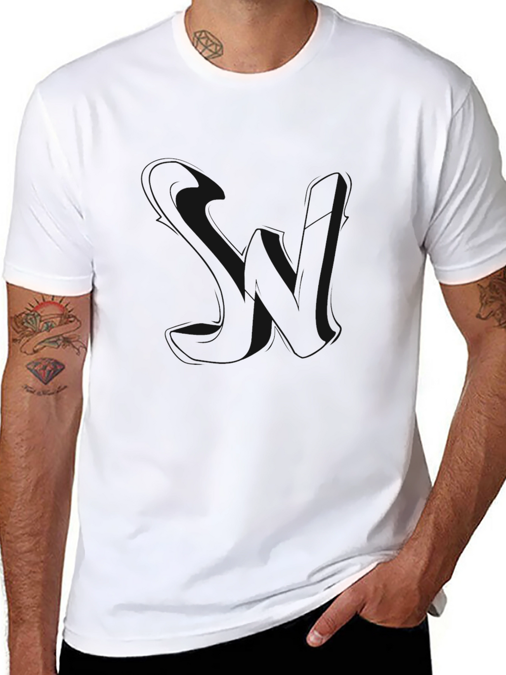 Plain Black Short Sleeve T-Shirt