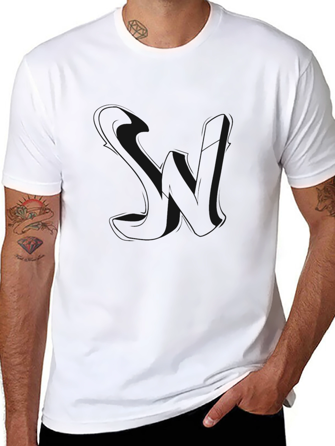 Plain Black Short Sleeve T-Shirt