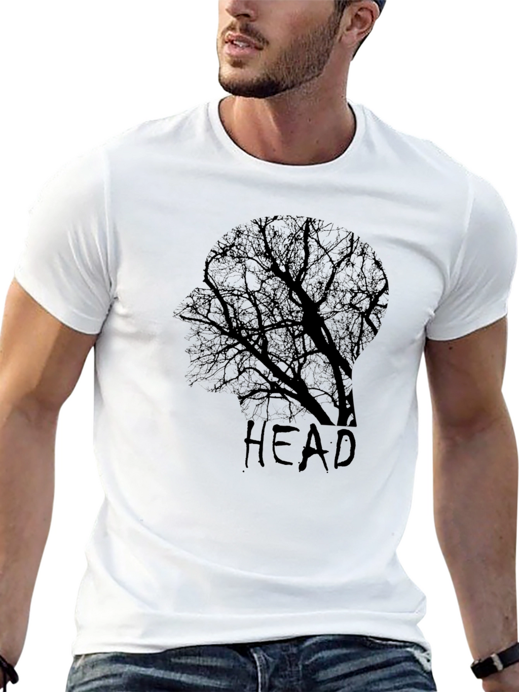 Head Tree Graphic Tee - Black