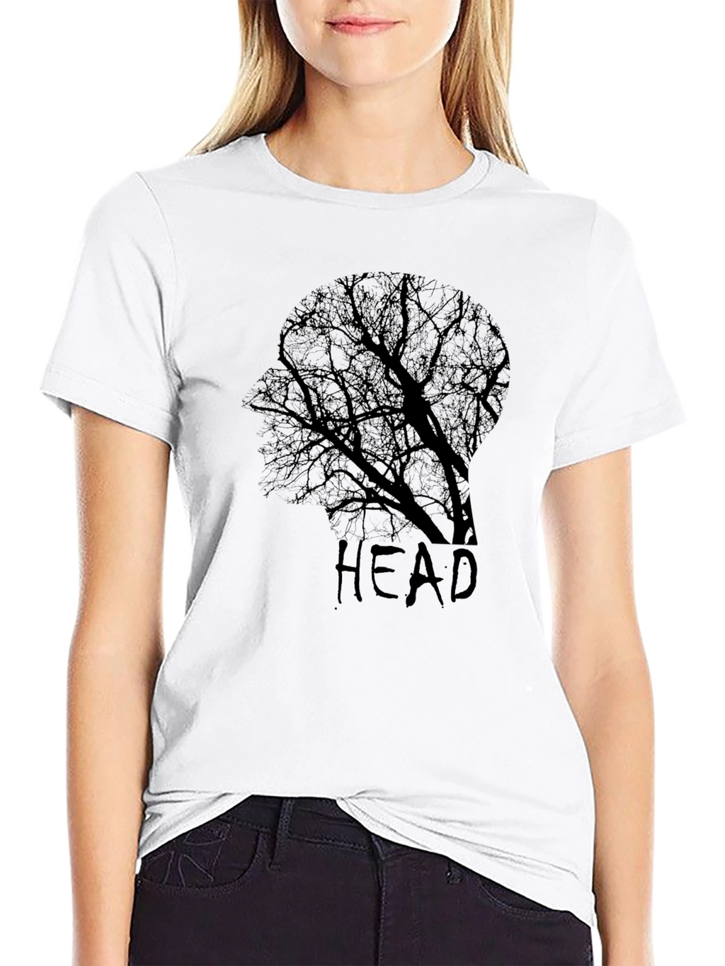 Head Tree Graphic Tee - Black