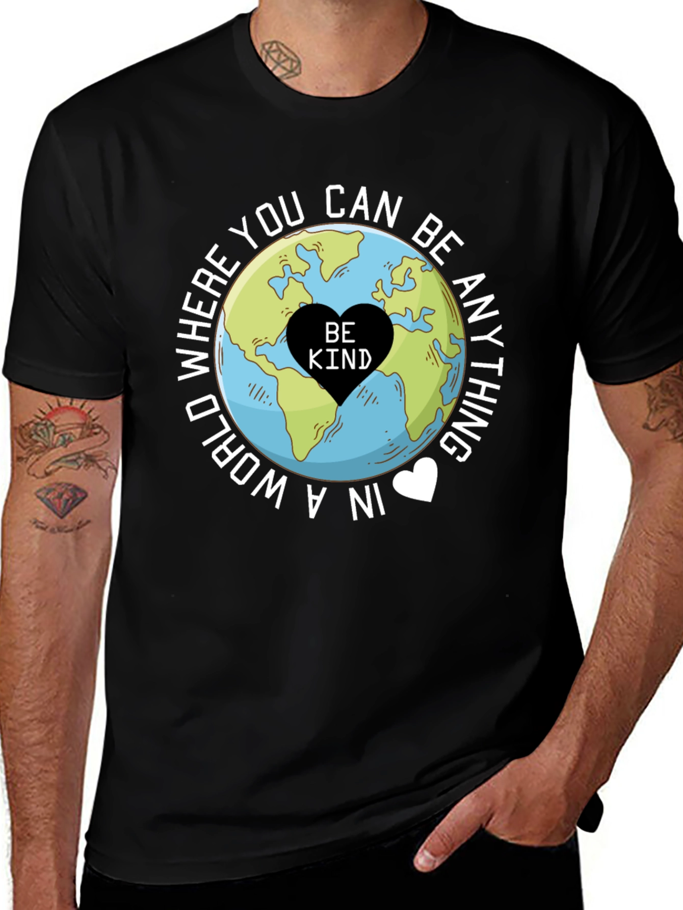 Be Kind Earth Graphic T-Shirt