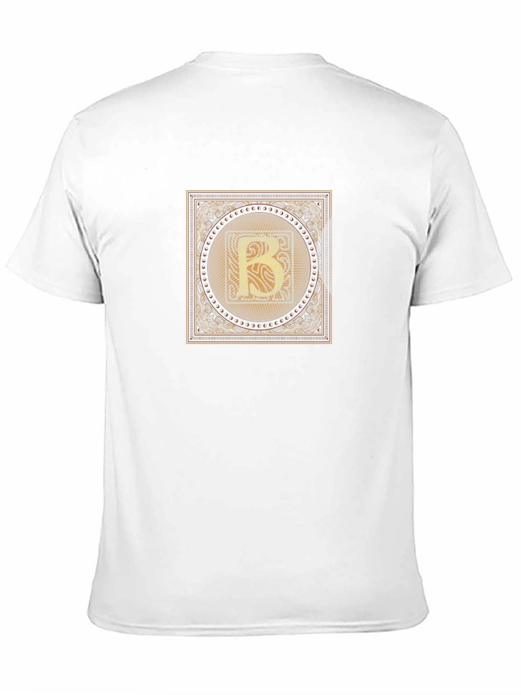 Letter B Graphic Print Black T-Shirt