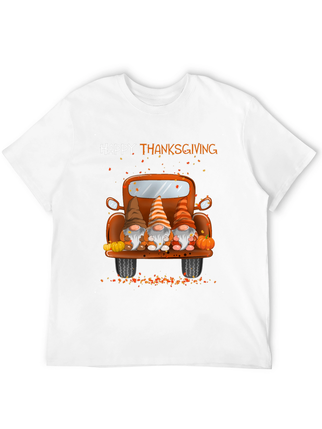 Happy Thanksgiving Gnomes Truck T-Shirt