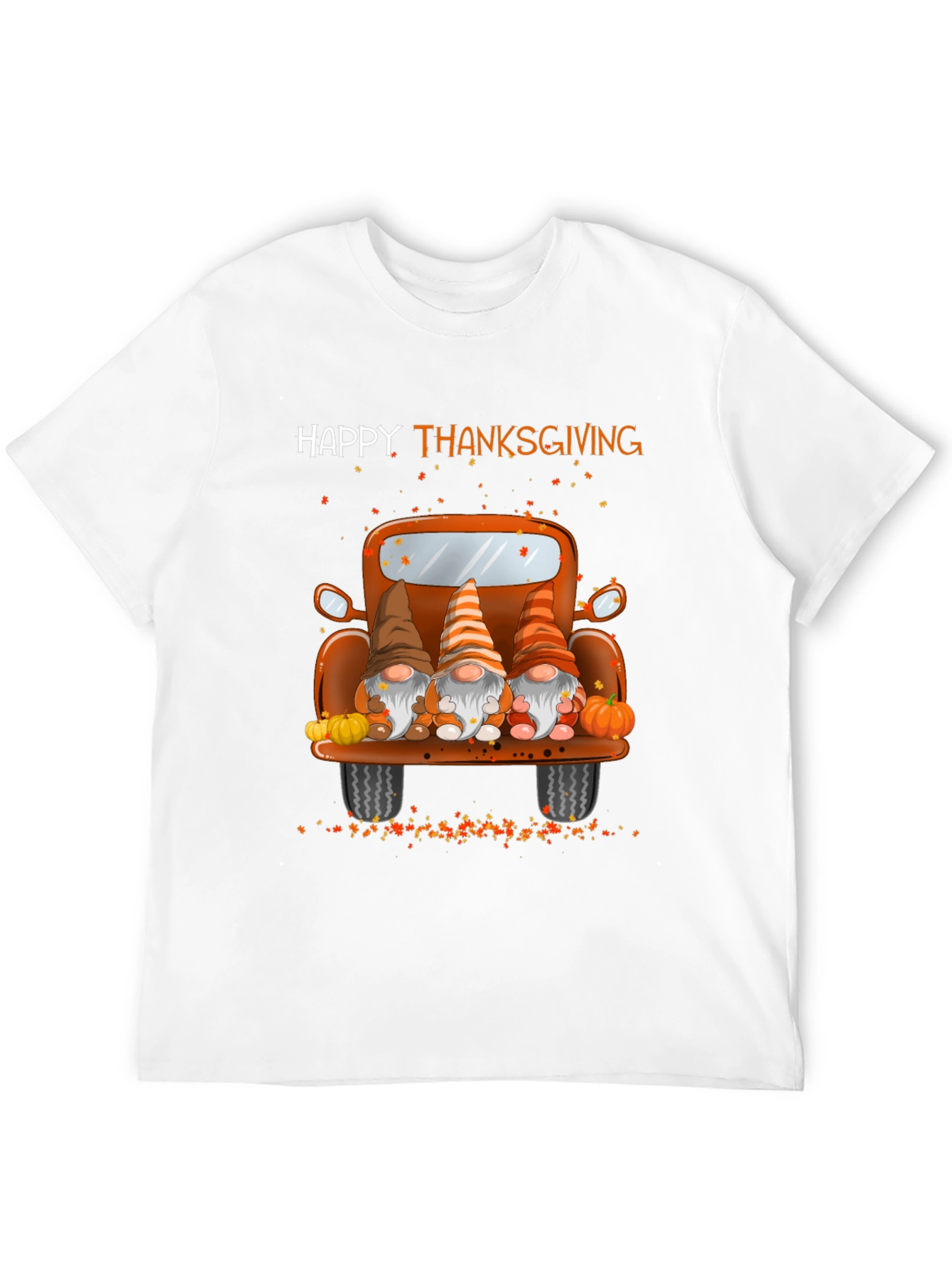 Happy Thanksgiving Gnomes Truck T-Shirt