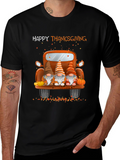 Happy Thanksgiving Gnomes Truck T-Shirt